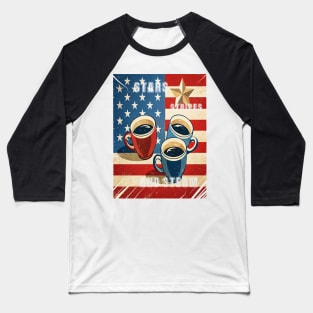 Stars, Stripes and Steam Baseball T-Shirt